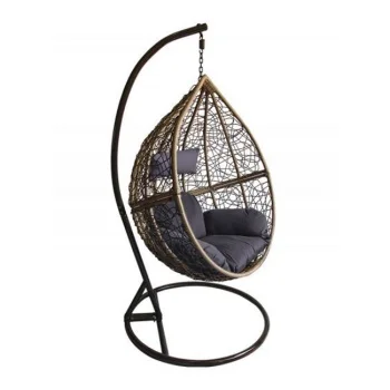 Green bay viseća fotelja gnezdo, crno siva Green bay viseća fotelja gnezdo, crno siva